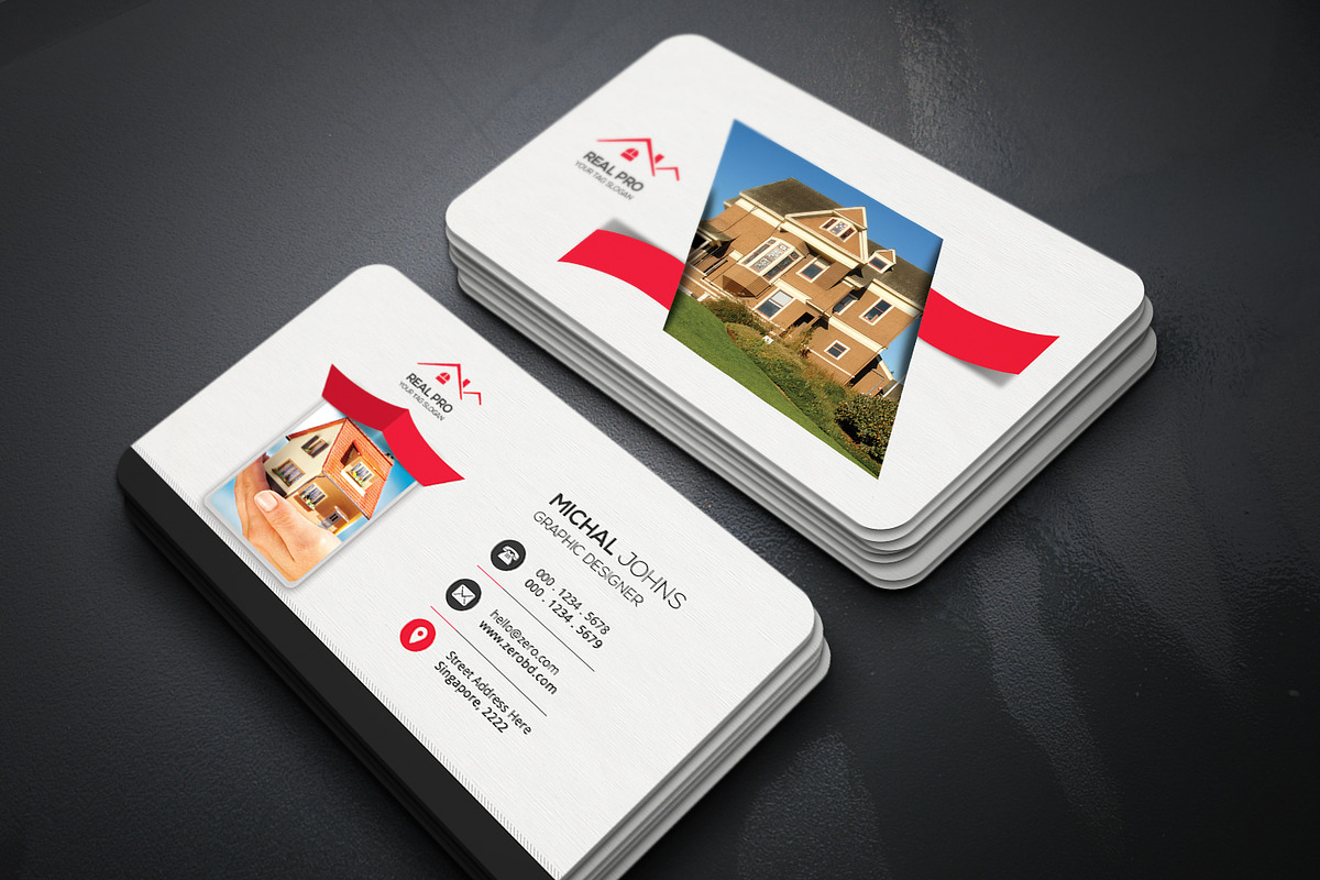 Real Estate Business Cards in Business Card Templates - product preview 8
