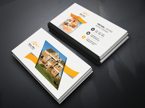 Real Estate Business Cards in Business Card Templates - product preview 3