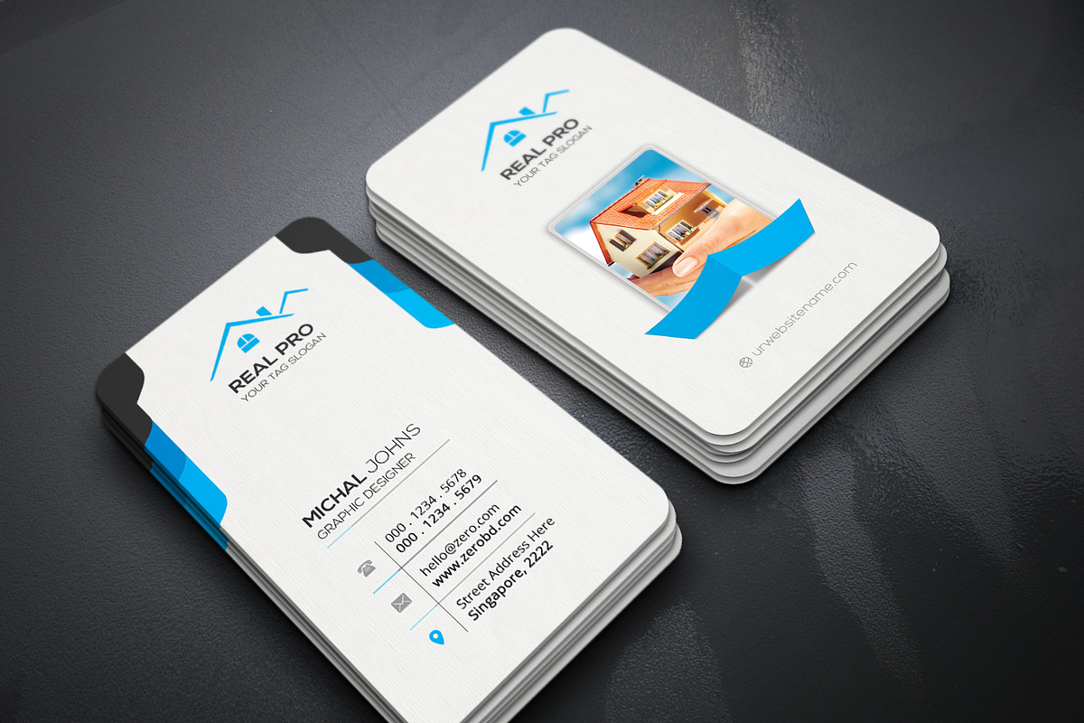 Real Estate Business Card in Business Card Templates - product preview 8