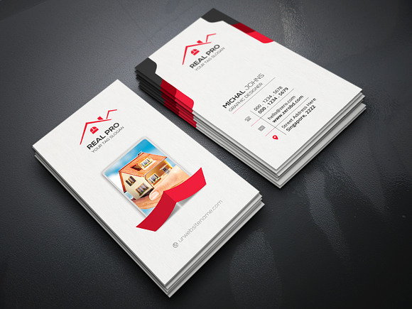 Real Estate Business Card in Business Card Templates - product preview 3