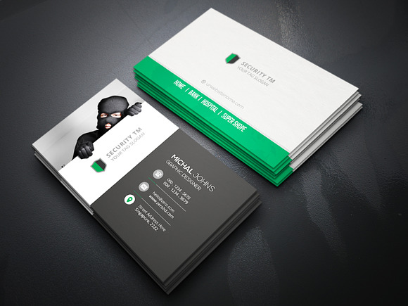 Anti Security Business Cards in Business Card Templates - product preview 2