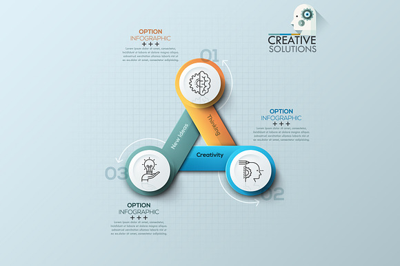 4 Infographic Cycle Templates in Illustrations - product preview 2