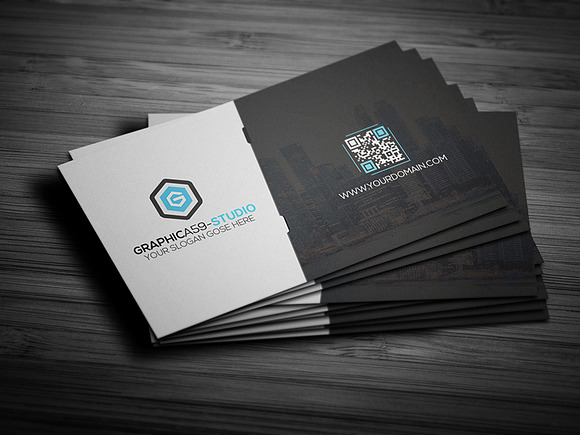 Corporate Business Card 01 in Business Card Templates - product preview 1