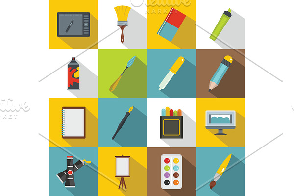 Design and drawing tools icons set