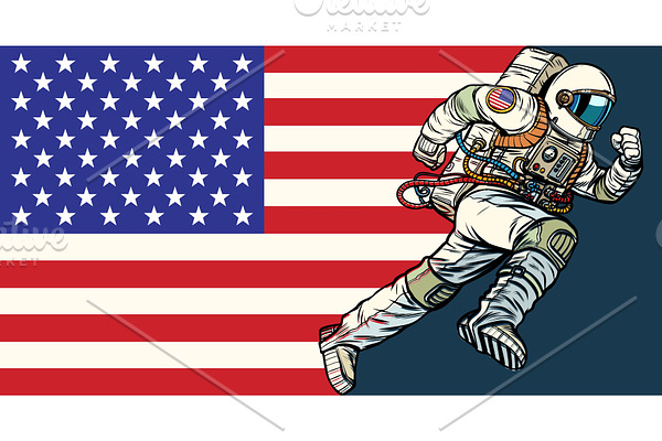 American astronaut patriot runs