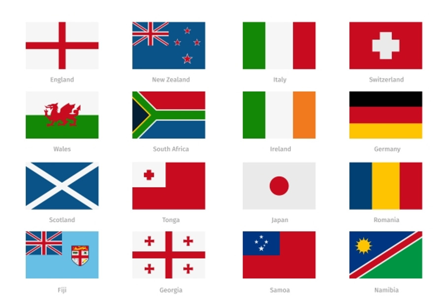 Flags in flat style in Graphics - product preview 8