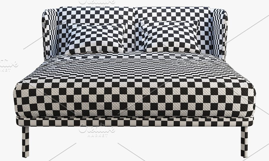Low Dubois Bed (2 options) 3d model in Furniture - product preview 22