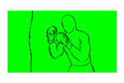 Animation Boxer Throwing Punches