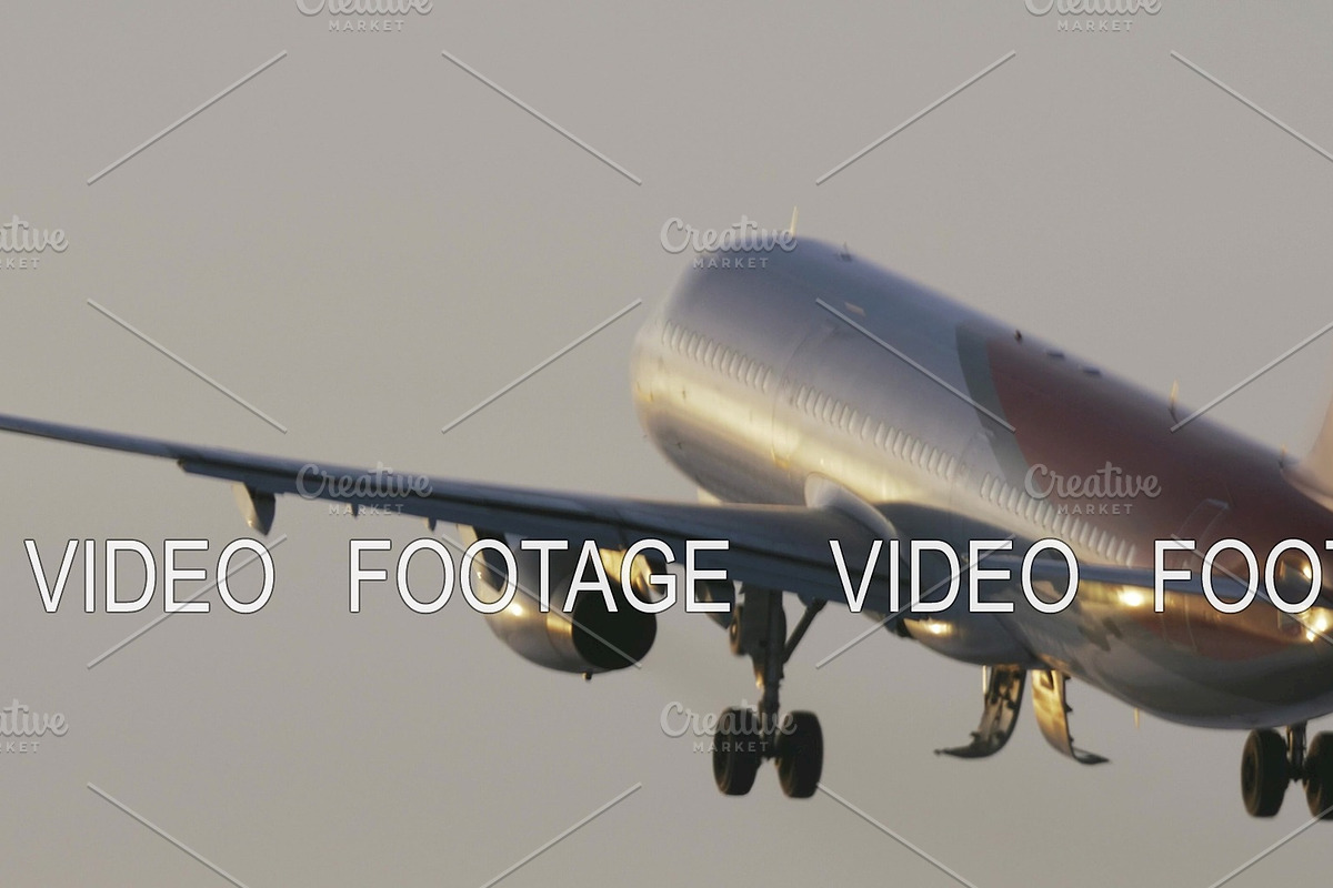 Plane closing its landing gear in Graphics - product preview 8