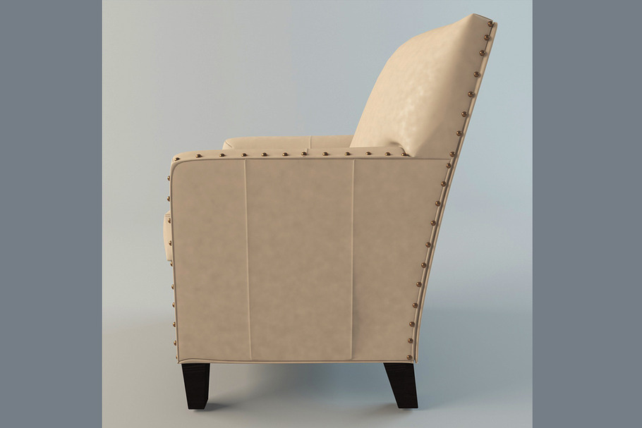 Alabaster Leather Chair in Furniture - product preview 8