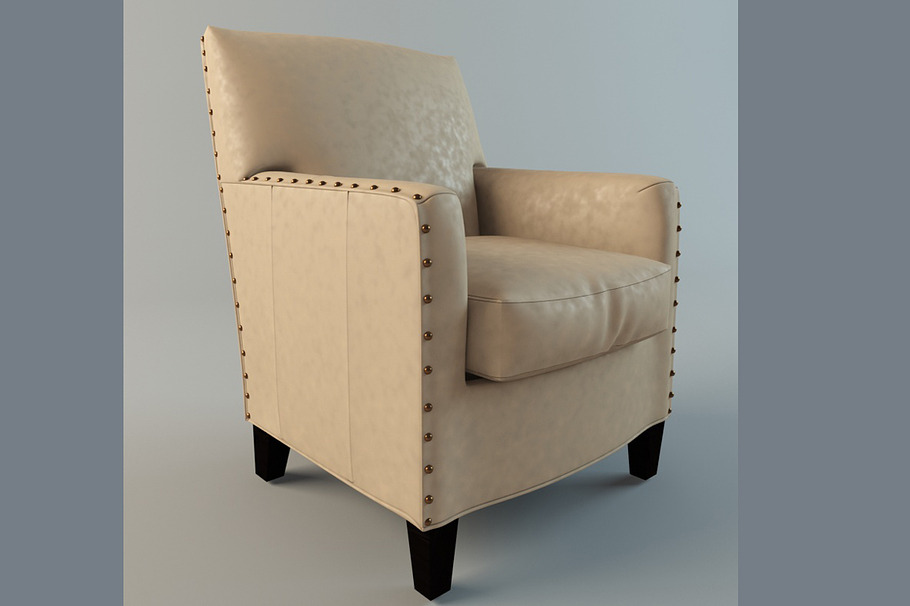 Alabaster Leather Chair in Furniture - product preview 1