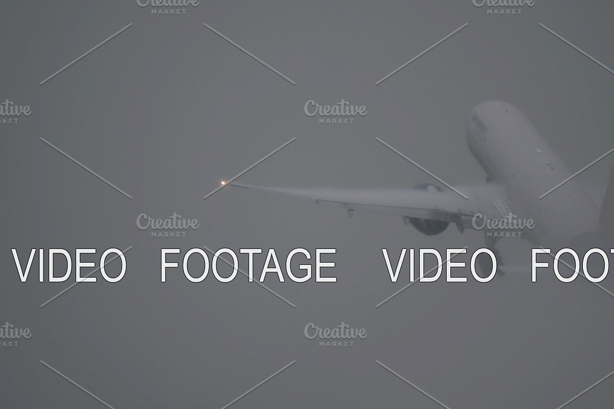 Plane taking off during a storm in Graphics - product preview 8