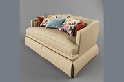 classic sofa with pillows