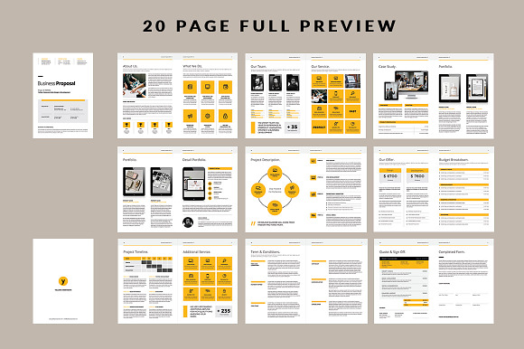 Proposal Bundle in Brochure Templates - product preview 11