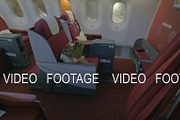 First class - jet airplane interior