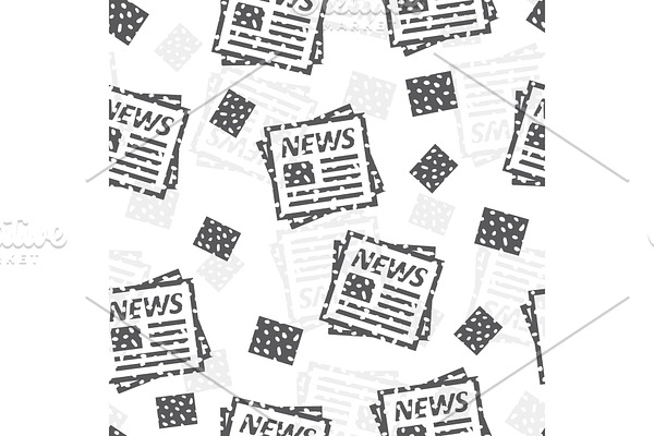 Seamless pattern with newspaper