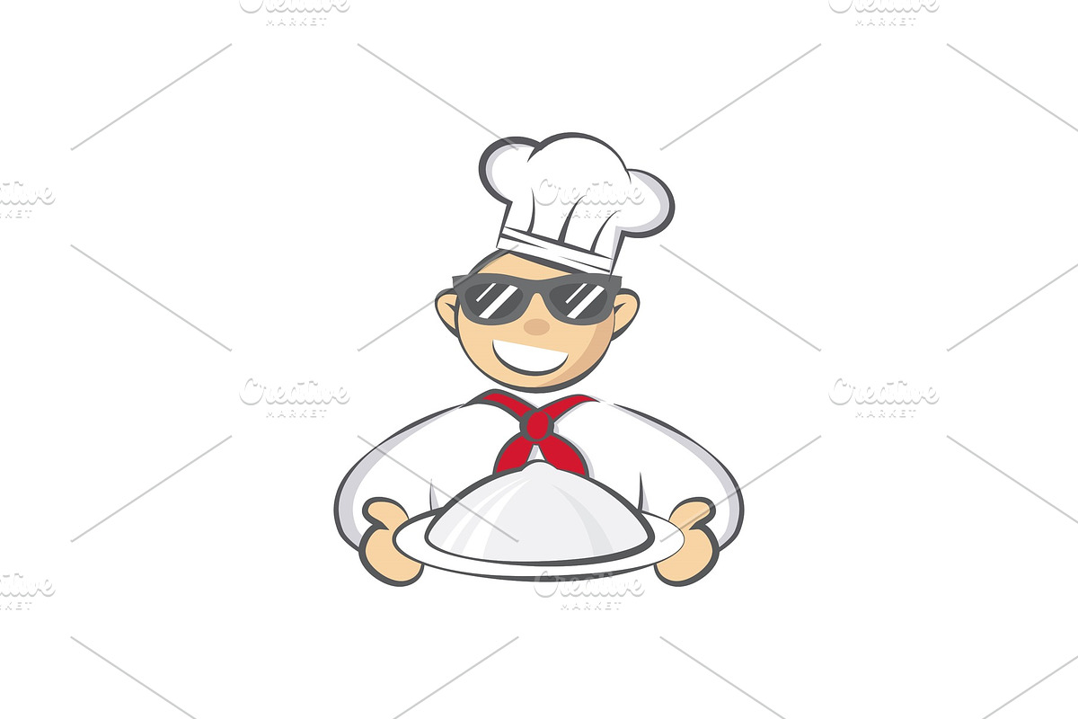 Smiling Chef cartoon character in Illustrations - product preview 8