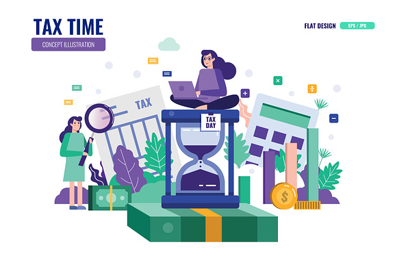 12 Tax time (Business & Finance) in Illustrations - product preview 2