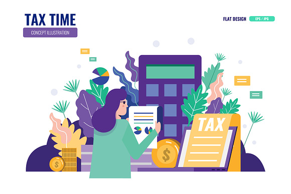 12 Tax time (Business & Finance) in Illustrations - product preview 4