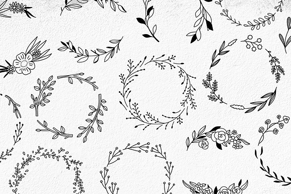 Beautiful Wreaths in Illustrations - product preview 1