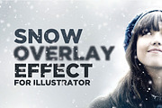 Snowy Overlay Effect for Illustrator
