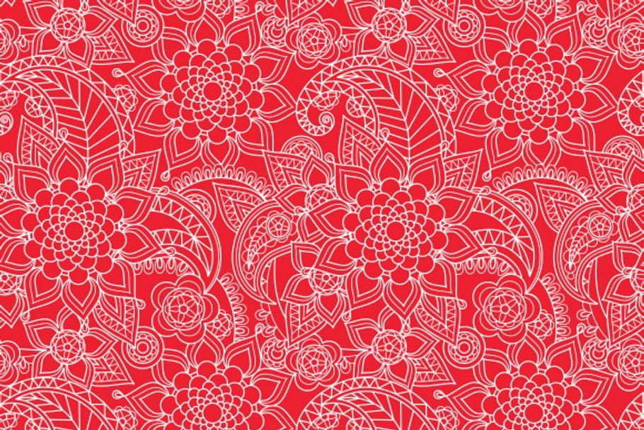 Oriental flowers pattern in Patterns - product preview 8