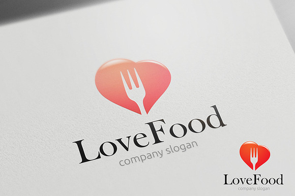 Love Food in Logo Templates - product preview 1
