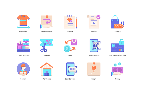 90 E-Commerce Icons | Violet in Credit Card Icons - product preview 5