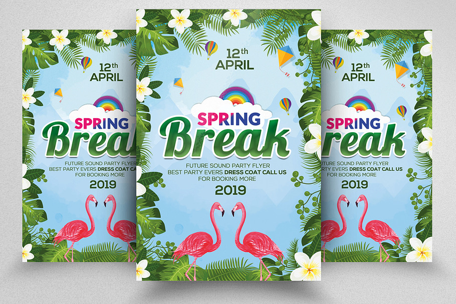 Spring Is Here Psd Flyer Templates in Flyer Templates - product preview 8