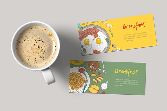 Breakfast backgrounds and banners in Illustrations - product preview 6
