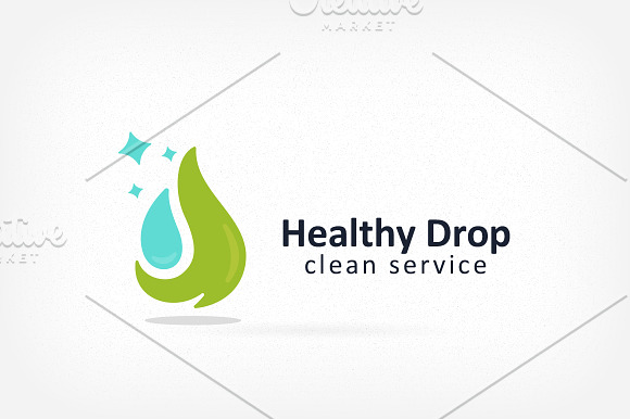Green Drop Logo in Logo Templates - product preview 1