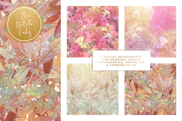 Floral Backgrounds & Paper - Olivia in Patterns - product preview 1