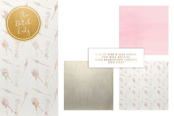 Floral Backgrounds & Paper - Olivia in Patterns - product preview 2