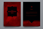 Set of Halloween brochures