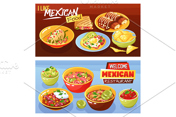Mexican Food Set in Illustrations - product preview 2