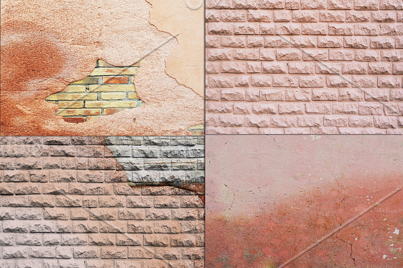BRICK WALL GRUNGE TEXTURES in Textures - product preview 2