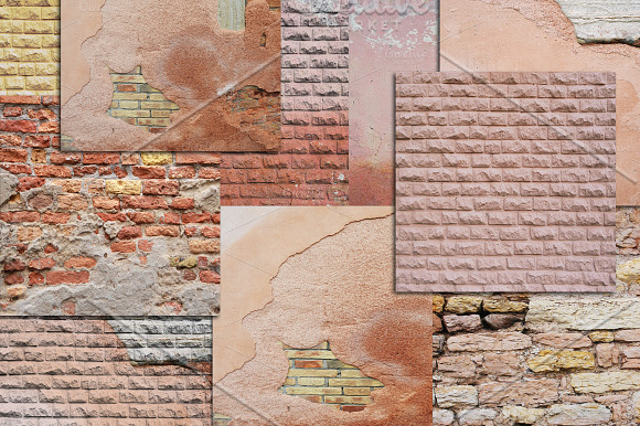 BRICK WALL GRUNGE TEXTURES in Textures - product preview 3