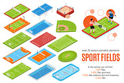 Sport Fields Isometric