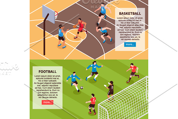 Sport Fields Isometric in Illustrations - product preview 4