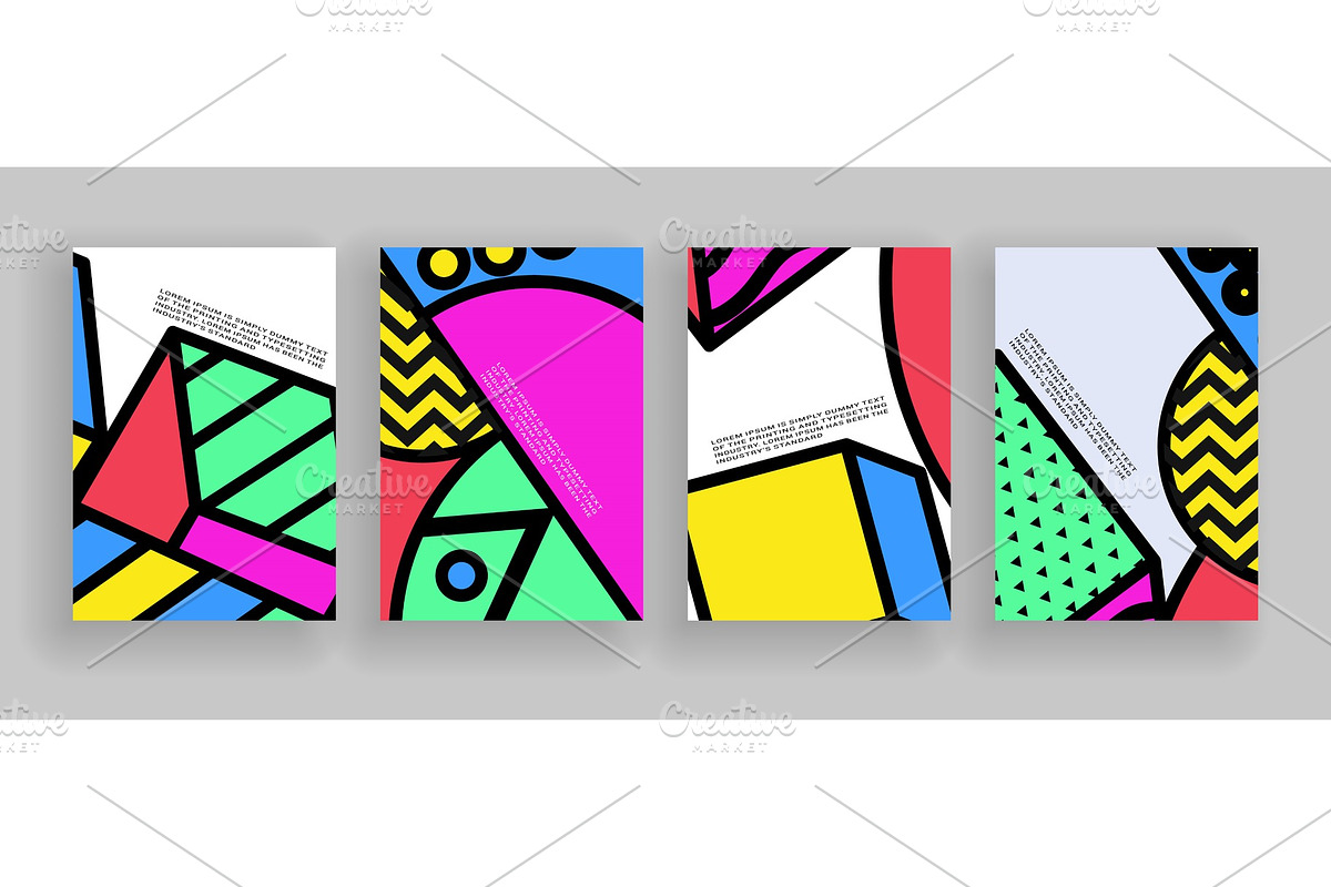 Minimal covers design. Placard in Illustrations - product preview 8