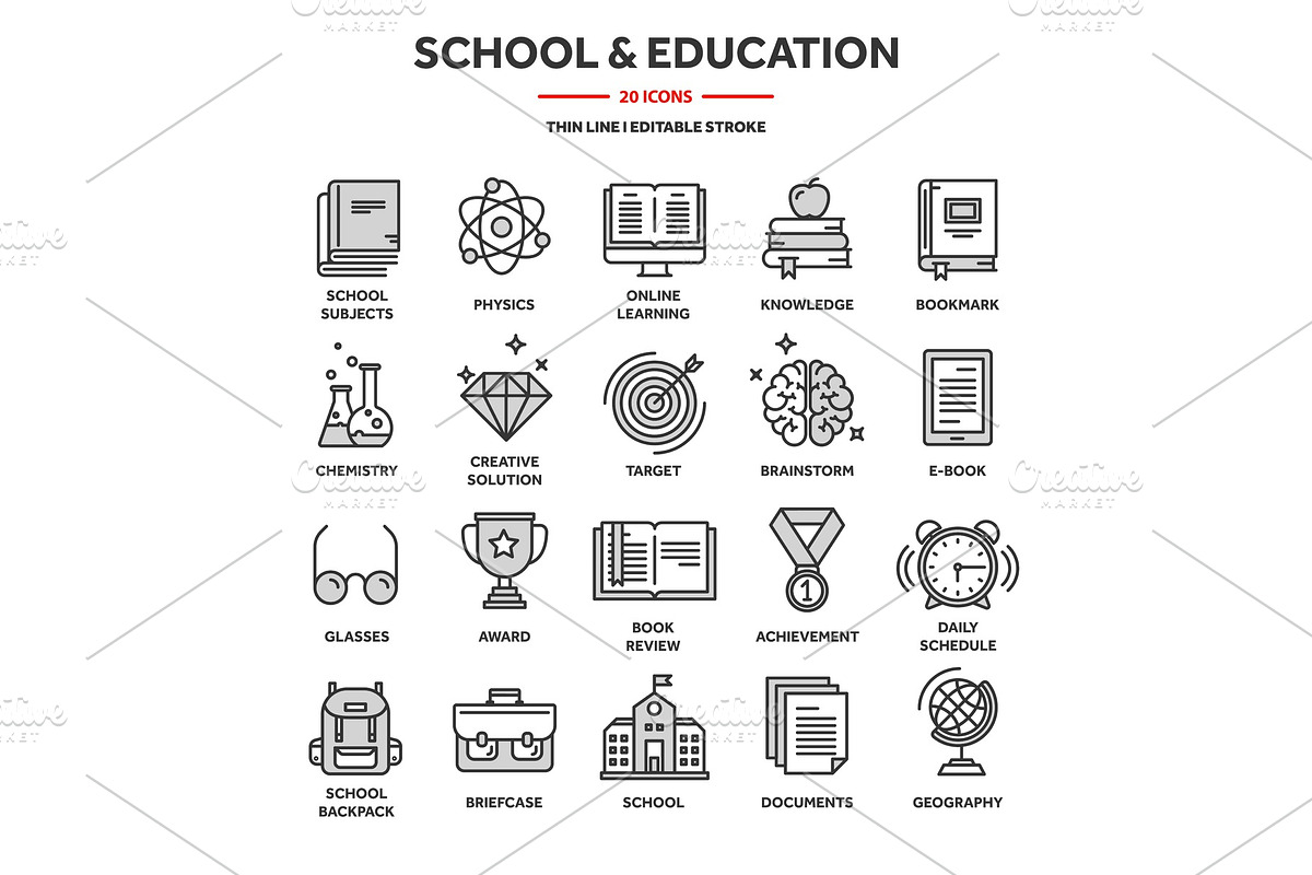 School education, university. Study in Objects - product preview 8