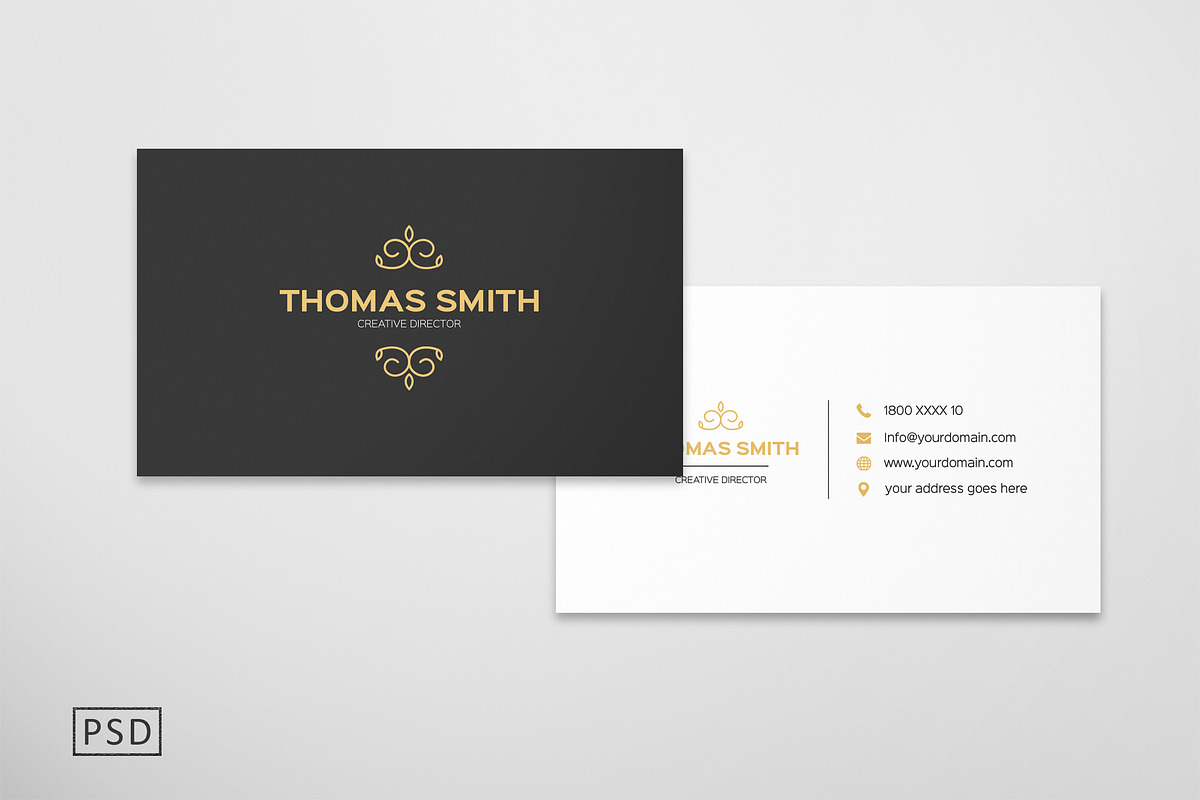 Modern Minimalist Business Card in Business Card Templates - product preview 8