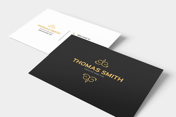 Modern Minimalist Business Card in Business Card Templates - product preview 3