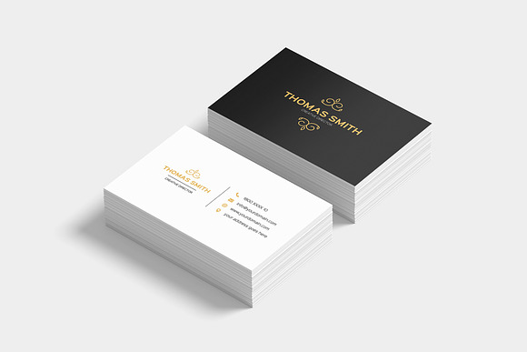 Modern Minimalist Business Card in Business Card Templates - product preview 4