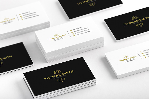 Modern Minimalist Business Card in Business Card Templates - product preview 6