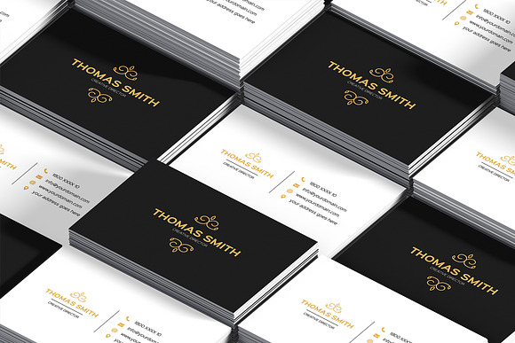 Modern Minimalist Business Card in Business Card Templates - product preview 10