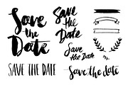 save the date overlay vector