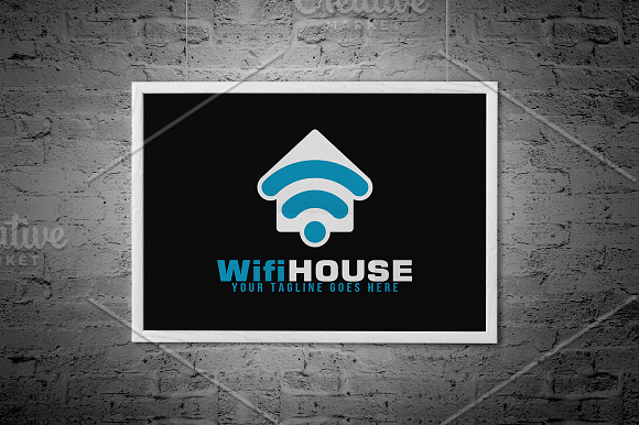 Wifi House Logo in Logo Templates - product preview 1