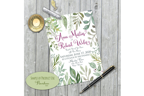 Greenery in Silver Sage and Gray in Illustrations - product preview 3