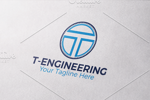 Letter T Logo | Engineering Logo in Logo Templates - product preview 1